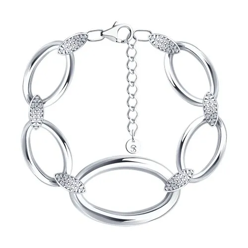 Brățară din argint cu Cubic Zirconia Incolor