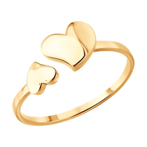 Кольцо из красного золота без камней