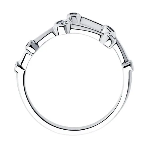 Inel din argint cu Cubic Zirconia Incolor