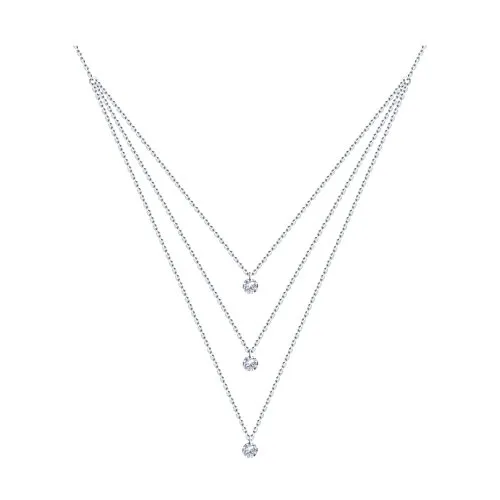 Colier din argint cu Cubic Zirconia Incolor
