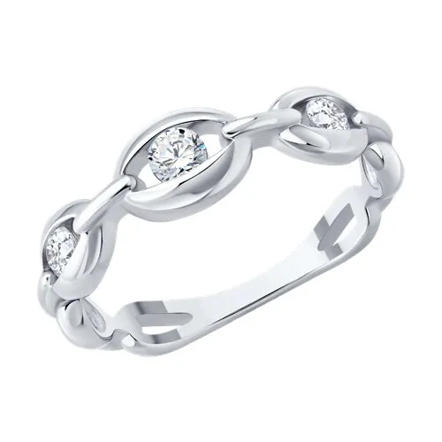 Inel din argint cu Cubic Zirconia Incolor