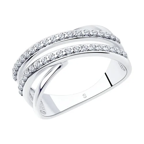 Inel din argint cu Cubic Zirconia Incolor