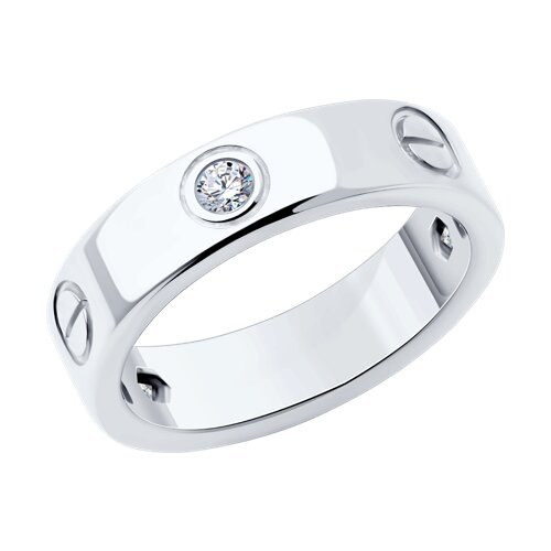Inel din argint  cu pietre Cubic Zirconia Incolor