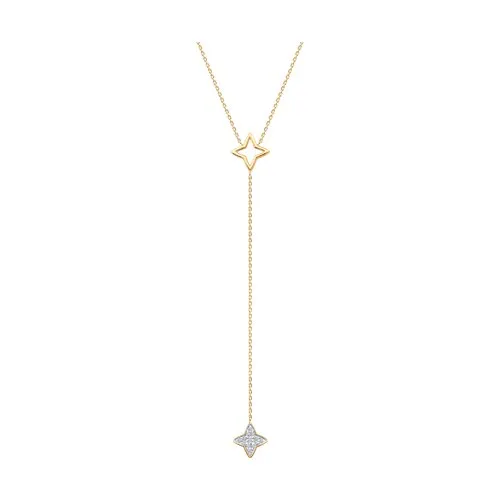 Colier din aur roșu cu Cubic Zirconia Incolor