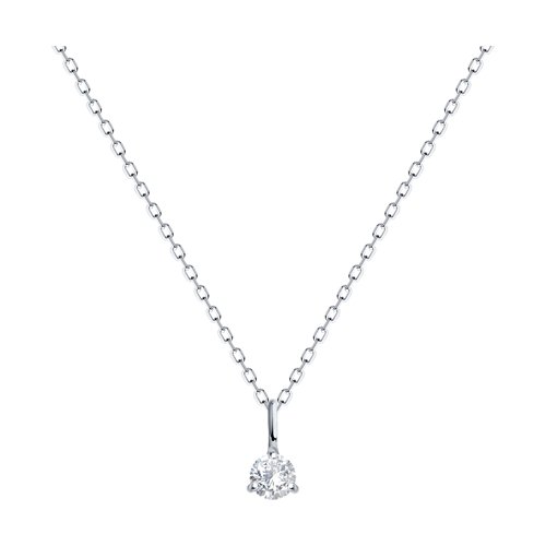 Colier din aur alb cu pietre Diamant