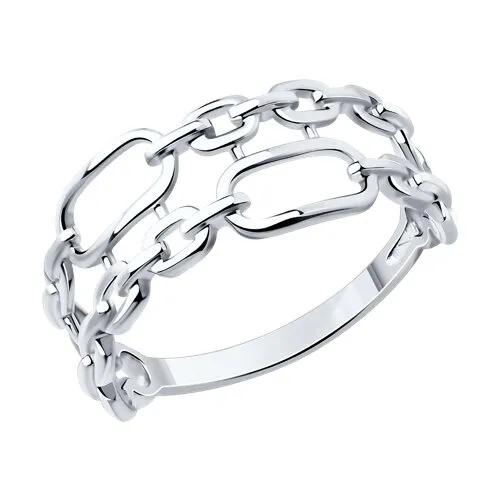 Кольцо из серебра без камней