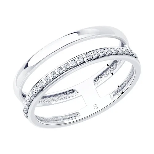 Inel din argint cu Cubic Zirconia Incolor
