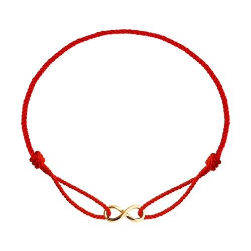 Браслет из красного золота с камнями Текстиль