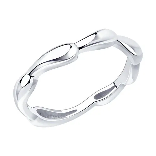 Кольцо из серебра без камней