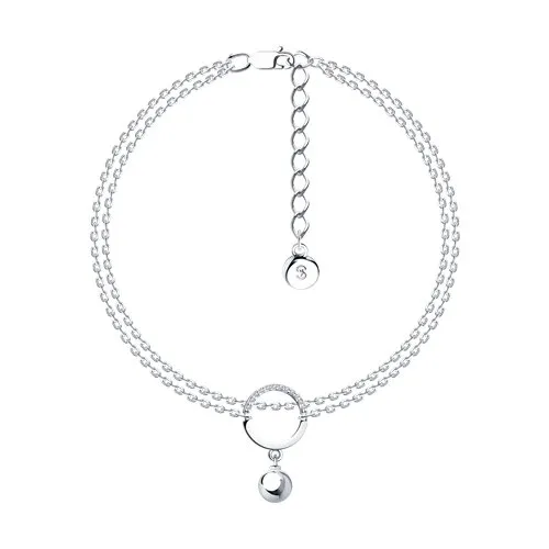 Brățară din argint cu Cubic Zirconia Incolor
