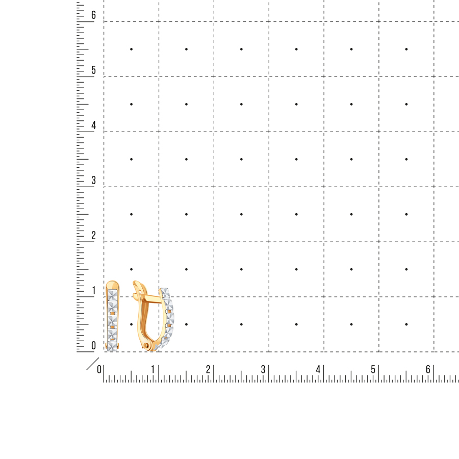 Cercei p-u copii din aur roșu fără pietre