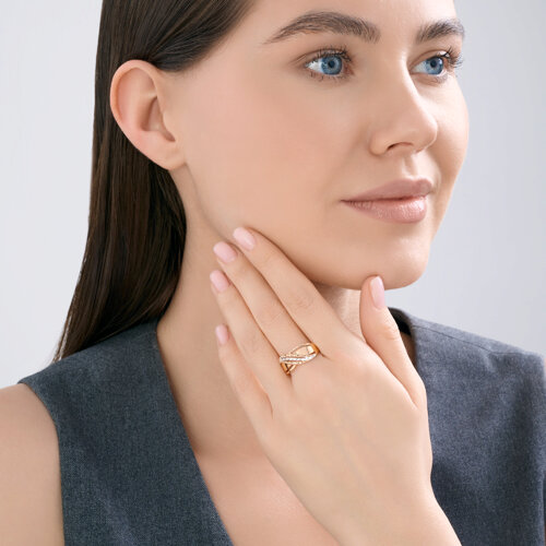 Кольцо из красного золота без камней