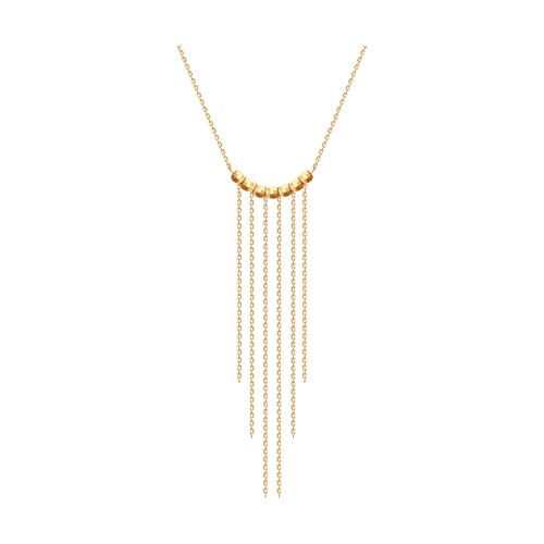 Колье из красного золота без камней