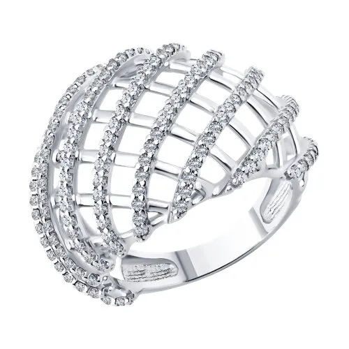 Inel din argint cu Cubic Zirconia Incolor