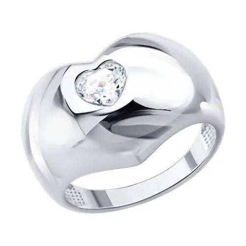Inel din argint cu Cubic Zirconia Incolor