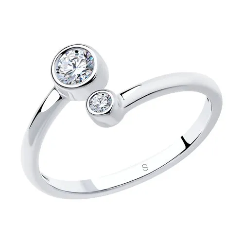 Inel din argint cu Cubic Zirconia Incolor