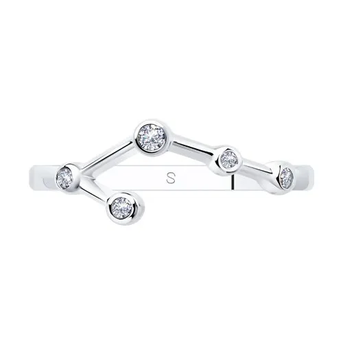 Inel din argint cu Cubic Zirconia Incolor