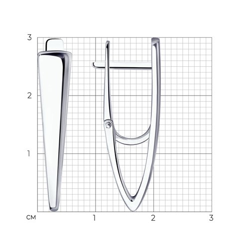 Cercei din argint  fără pietre