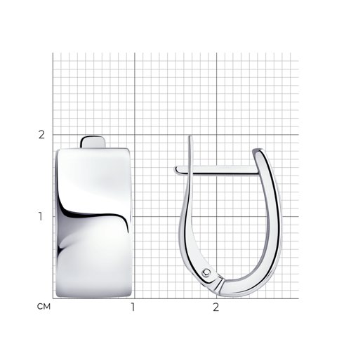 Cercei din argint  fără pietre