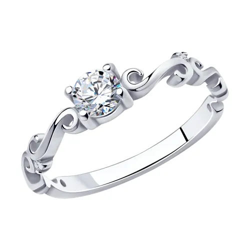 Inel din argint cu Cubic Zirconia Incolor