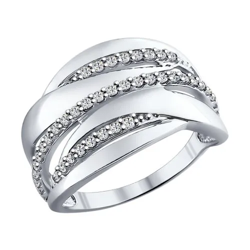 Inel din argint cu Cubic Zirconia Incolor