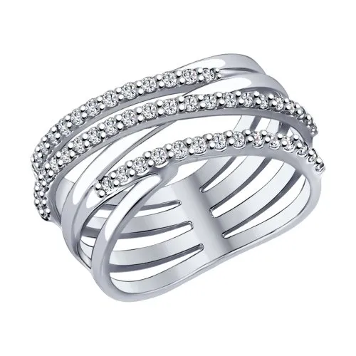 Inel din argint cu Cubic Zirconia Incolor