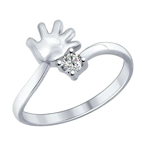 Inel din argint cu Cubic Zirconia Incolor