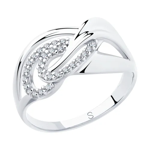 Inel din argint cu Cubic Zirconia Incolor