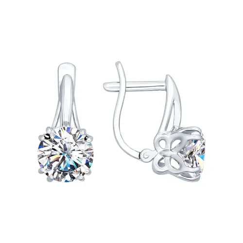 Cercei din argint cu Cubic Zirconia Incolor