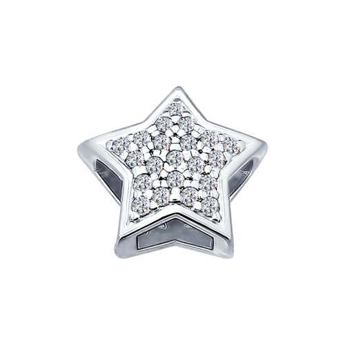 Pandantiv din argint  cu pietre Cubic Zirconia Incolor