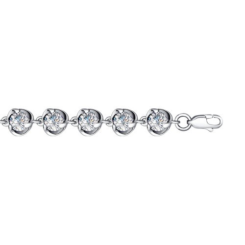 Brățară din argint  cu pietre Cubic Zirconia Incolor