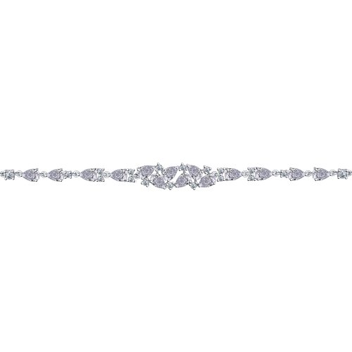 Brățară din argint  cu pietre Cubic Zirconia Incolor