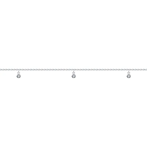 Brățară p/u Picior din argint cu Cubic Zirconia Incolor