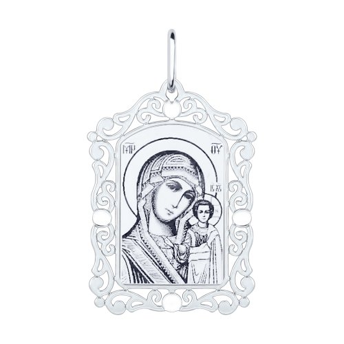 Иконка из серебра без камней