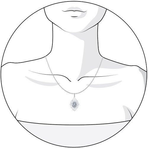 Иконка из серебра без камней