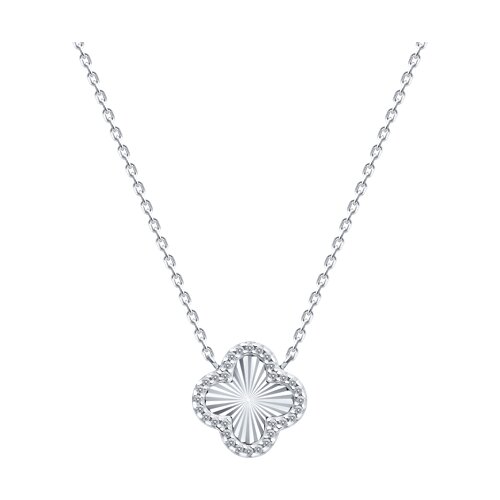 Colier din argint  cu pietre Cubic Zirconia Incolor