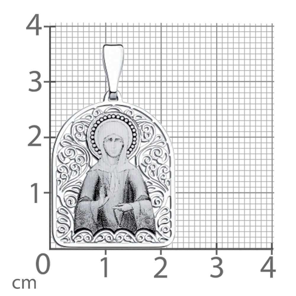 Иконка из серебра без камней