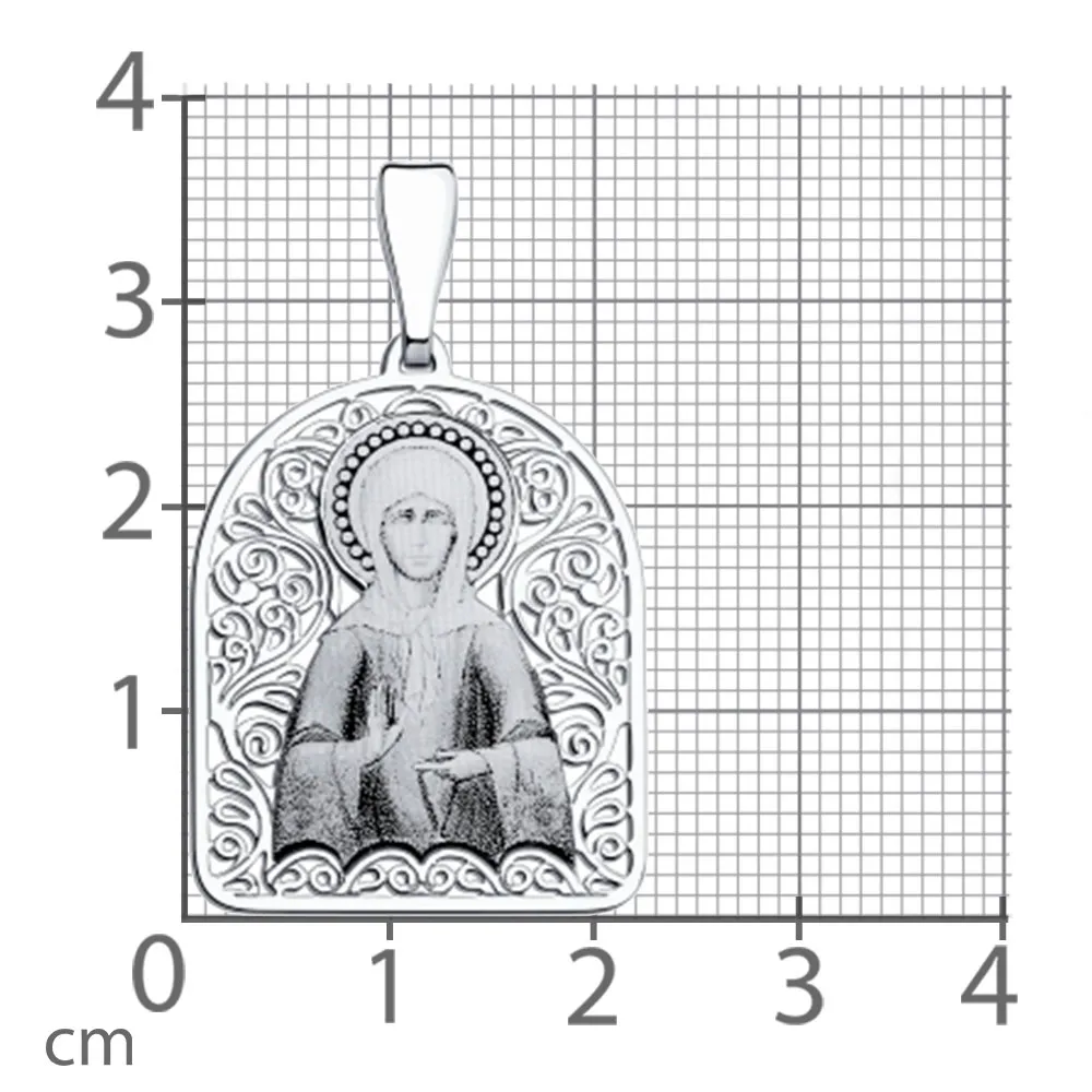 Иконка из серебра без камней