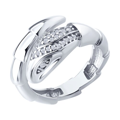 Inel din argint  cu pietre Cubic Zirconia Incolor