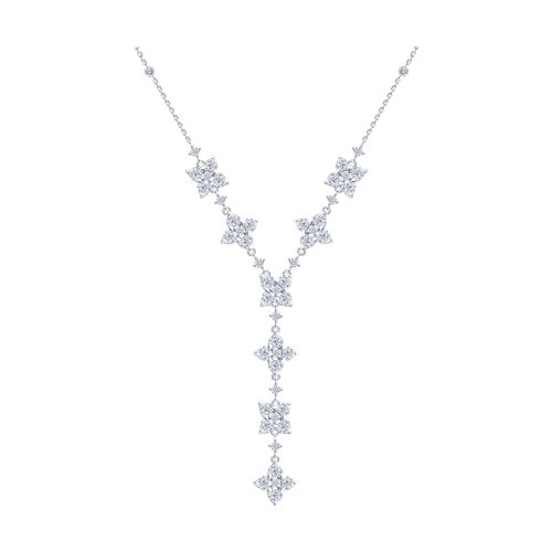 Colier din argint  cu pietre Cubic Zirconia Incolor