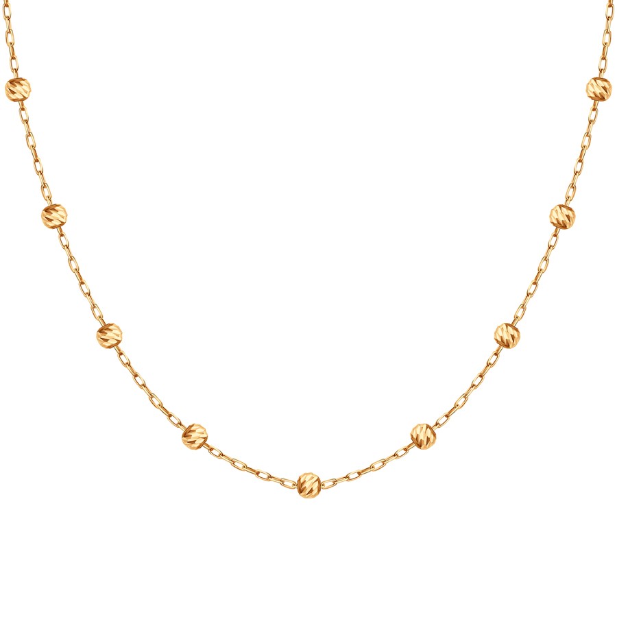 Колье из красного золота без камней