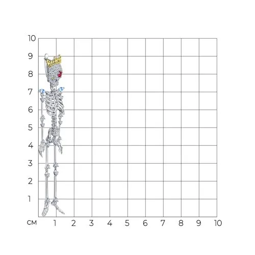 Cercel din argint cu Cubic Zirconia Colorat, Corindon (rubin)
