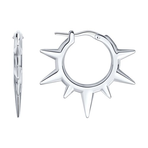 Cercei Creole din argint  fără pietre