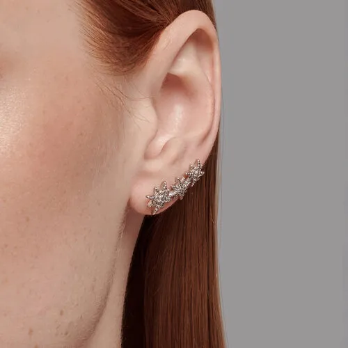Cercei din argint cu Cubic Zirconia Incolor