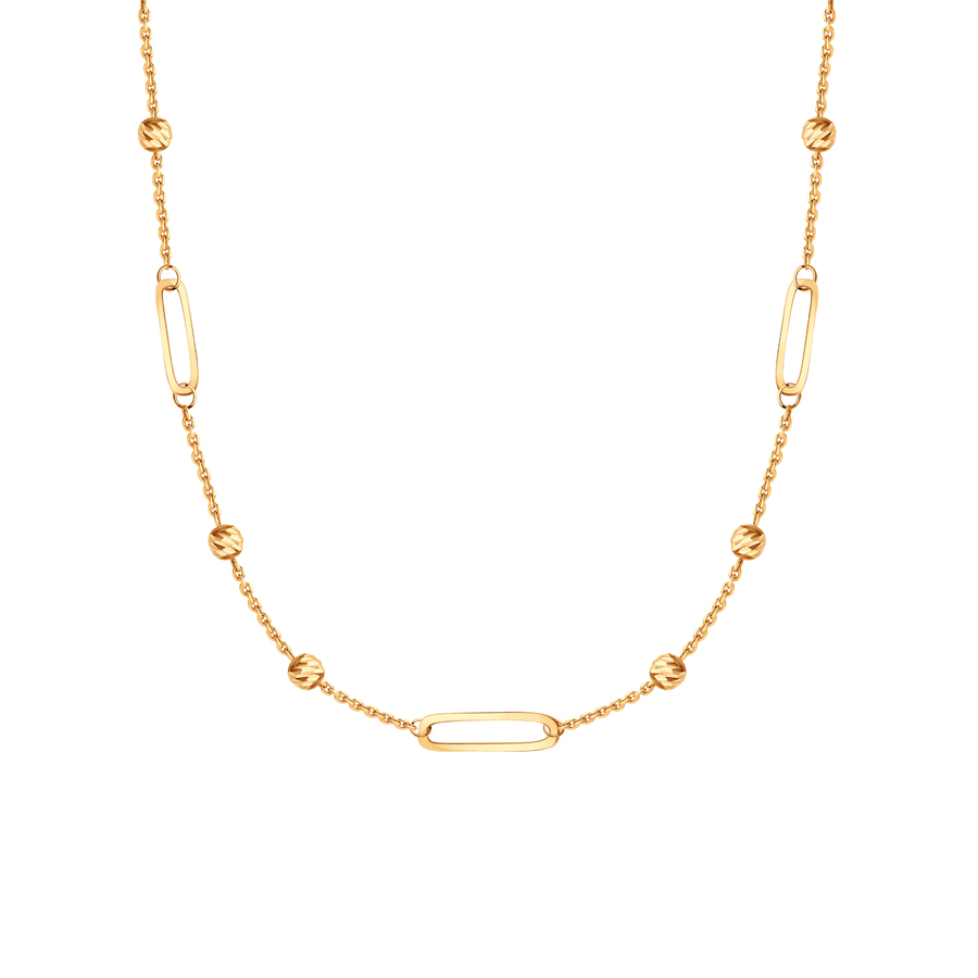 Colier din aur roșu fără pietre