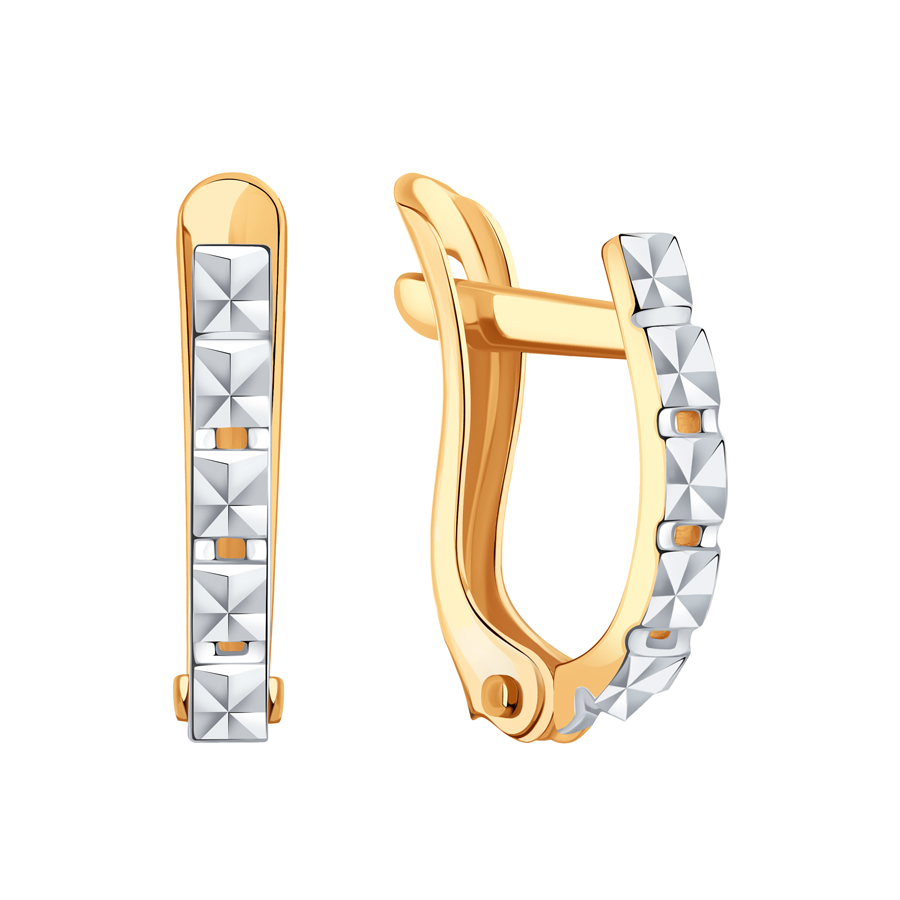 Cercei p-u copii din aur roșu fără pietre