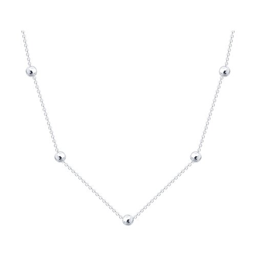 Колье из серебра без камней