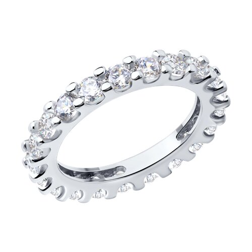 Inel din argint  cu pietre Cubic Zirconia Incolor