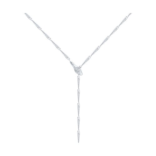 Colier din argint  cu pietre Cubic Zirconia Incolor