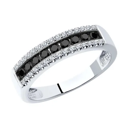 Inel din aur alb cu Diamant, Diamant negru